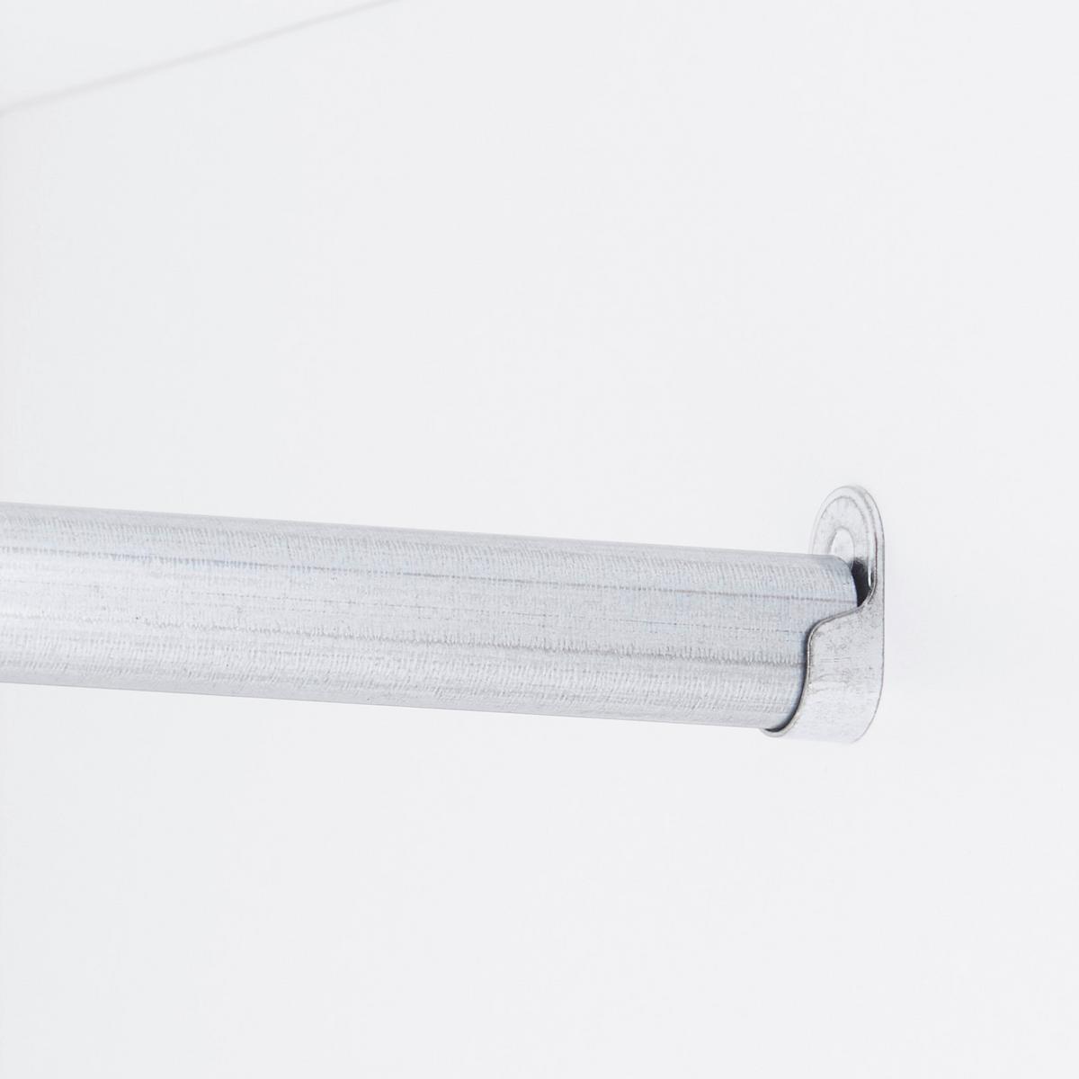 Kleiderschrank Basic in Weiss - Weiss/Grau, Konventionell, Holzwerkstoff/Kunststoff (110,7/179/51,9cm) - Based