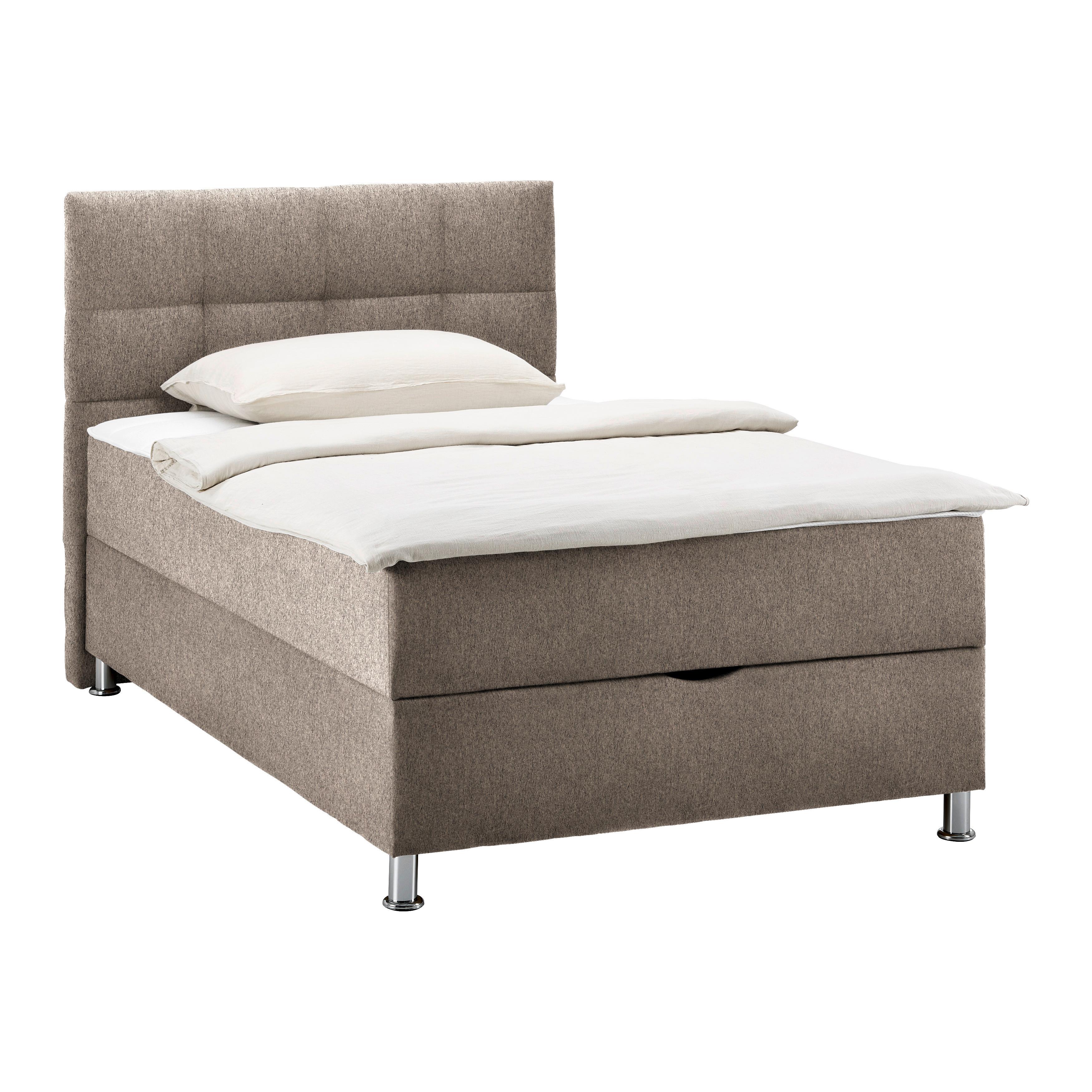Box Krevet Oviedo - cappuccino, Konvencionalno, tekstil/metal (140/200cm) - Mömax