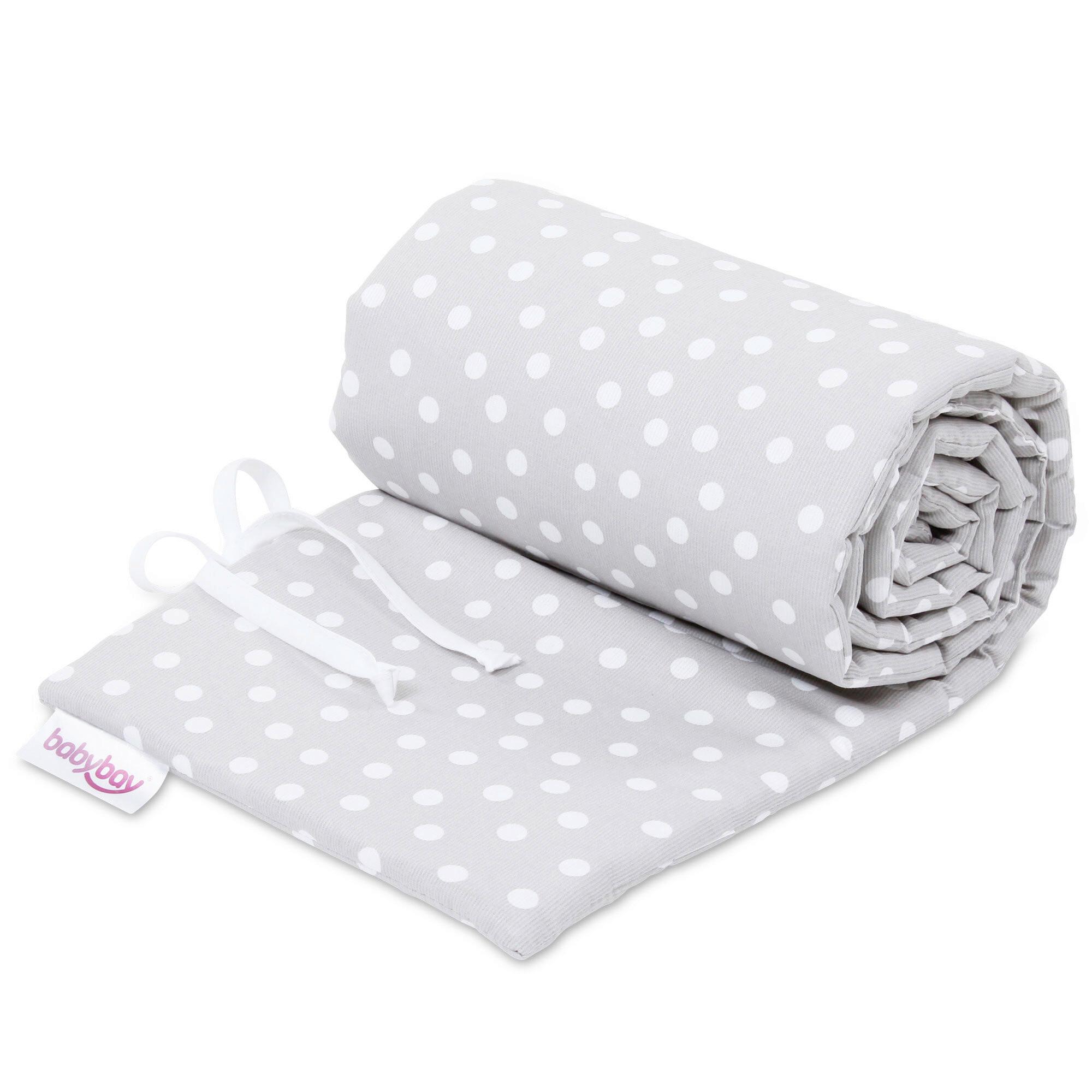 GNIAZDKO NESTCHEN ORIGINAL PIQUE - biały/szary, Basics, tkanina (149/24/2cm) - Babybay