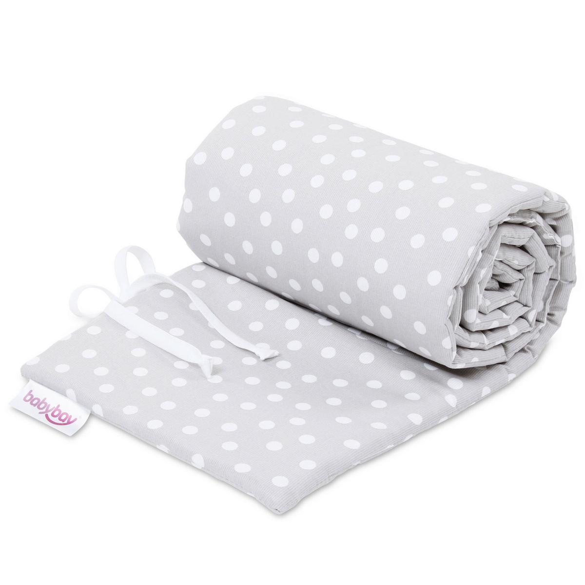 GNIAZDKO NESTCHEN ORIGINAL PIQUE - biały/szary, Basics, tkanina (149/24/2cm) - Babybay