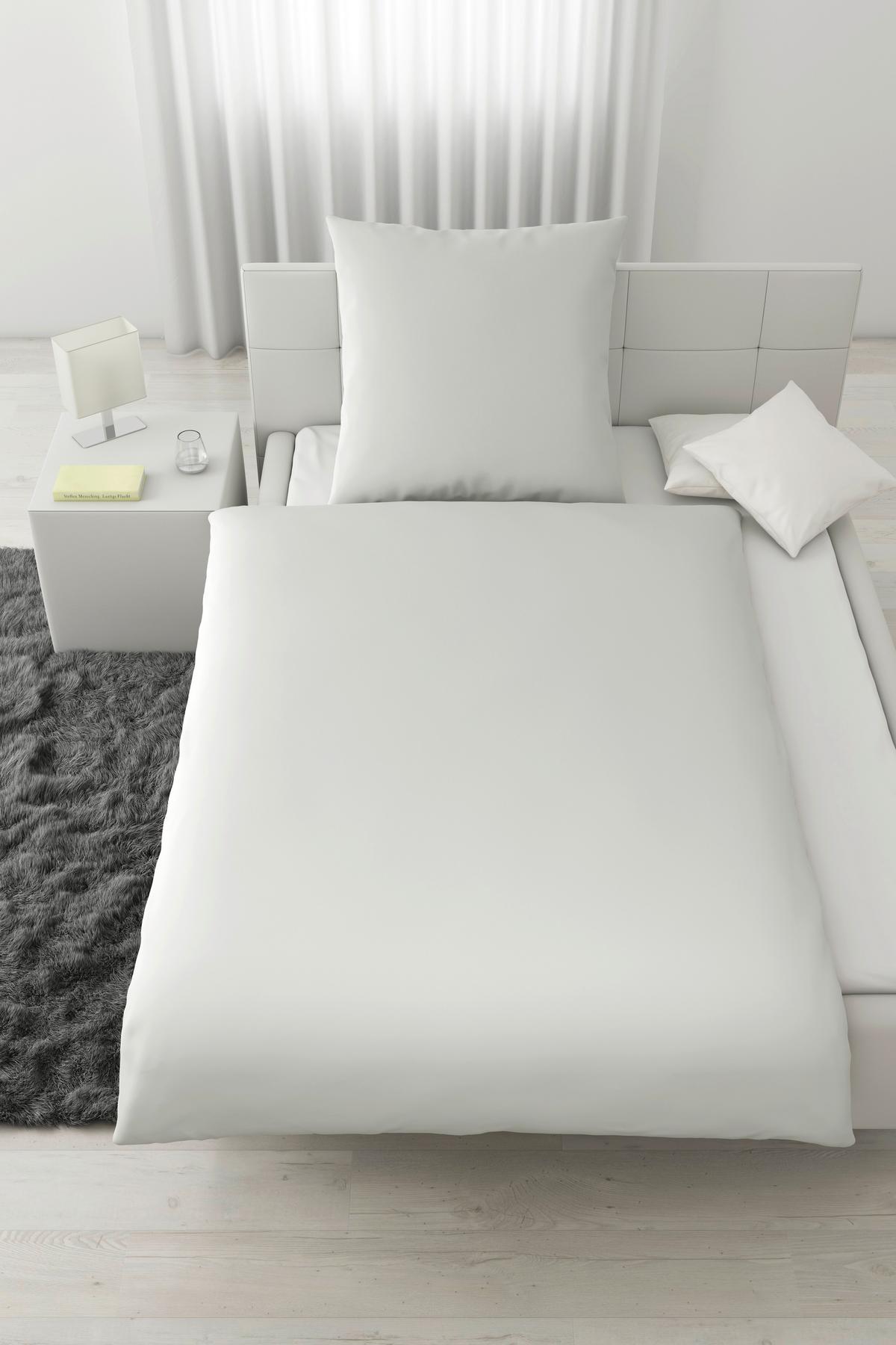 Bettwäsche Bio-Sophia Uni Naturfarben ca. 135x200cm - Naturfarben, Natur, Textil (135/200cm) - ecoTree