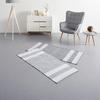 HANDVÄVD MATTA ELISA - vit/mörkgrå, Modern, textil (60/120cm) - Mömax