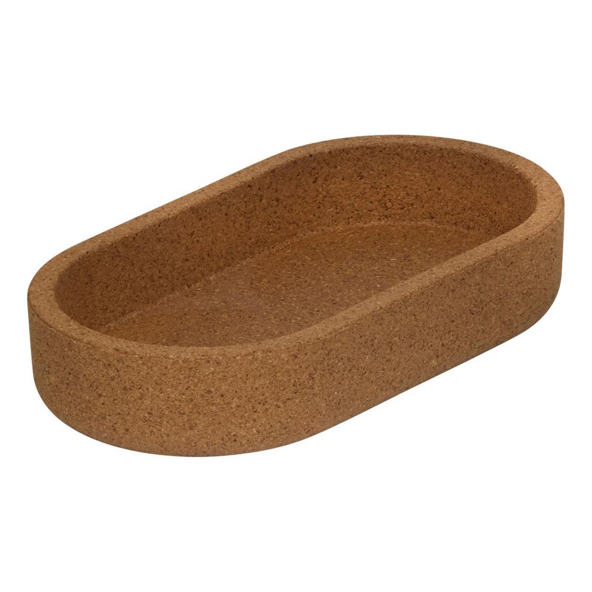 Set organizatoare cosmetice Will 3/1 - maro/transparent, Basics, sticlă/lemn (17,6/9,6/13,6cm)