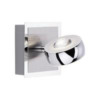 LED-Wandleuchte Opti max. 3Watt - Silberfarben, Kunststoff/Metall (12/12/14cm)