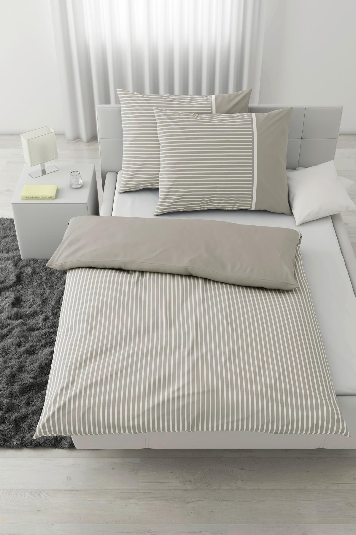Posteljnina Johannes Xxl, Svetlo Rjava, 2x60/80, 200/200 - svetlo rjava, Konvencionalno, tekstil (200cm) - Mömax