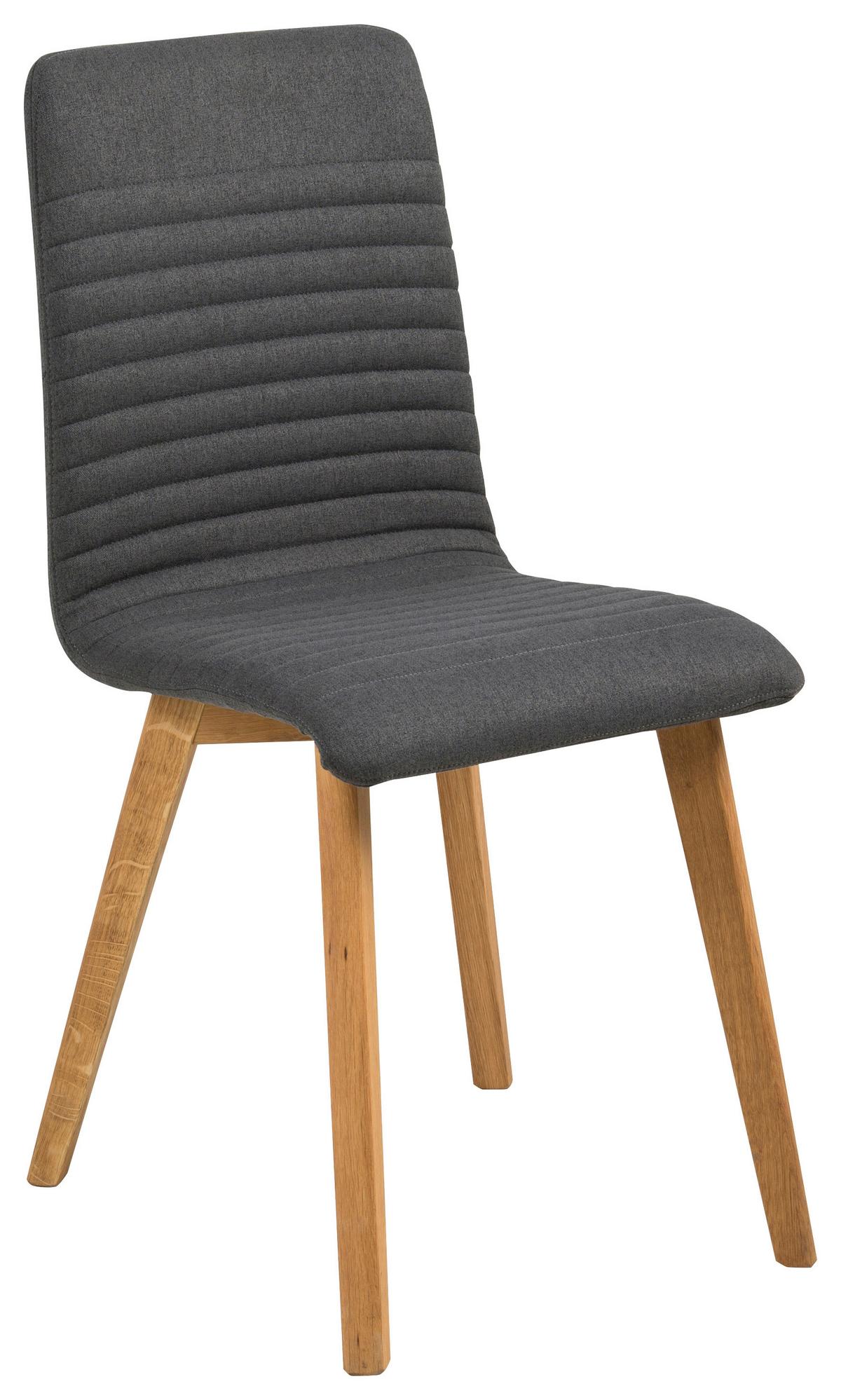 KRZESŁO AROSA -PO- - kolor dębowy/antracytowy, Lifestyle, tkanina/drewno (42/90/43cm) - Livetastic