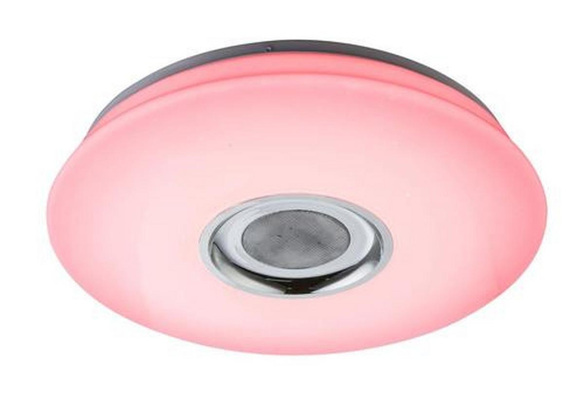 Stropna Led-svetilka Nicole, S Sijalko - bela, Basics, umetna masa (40/7cm) - Globo