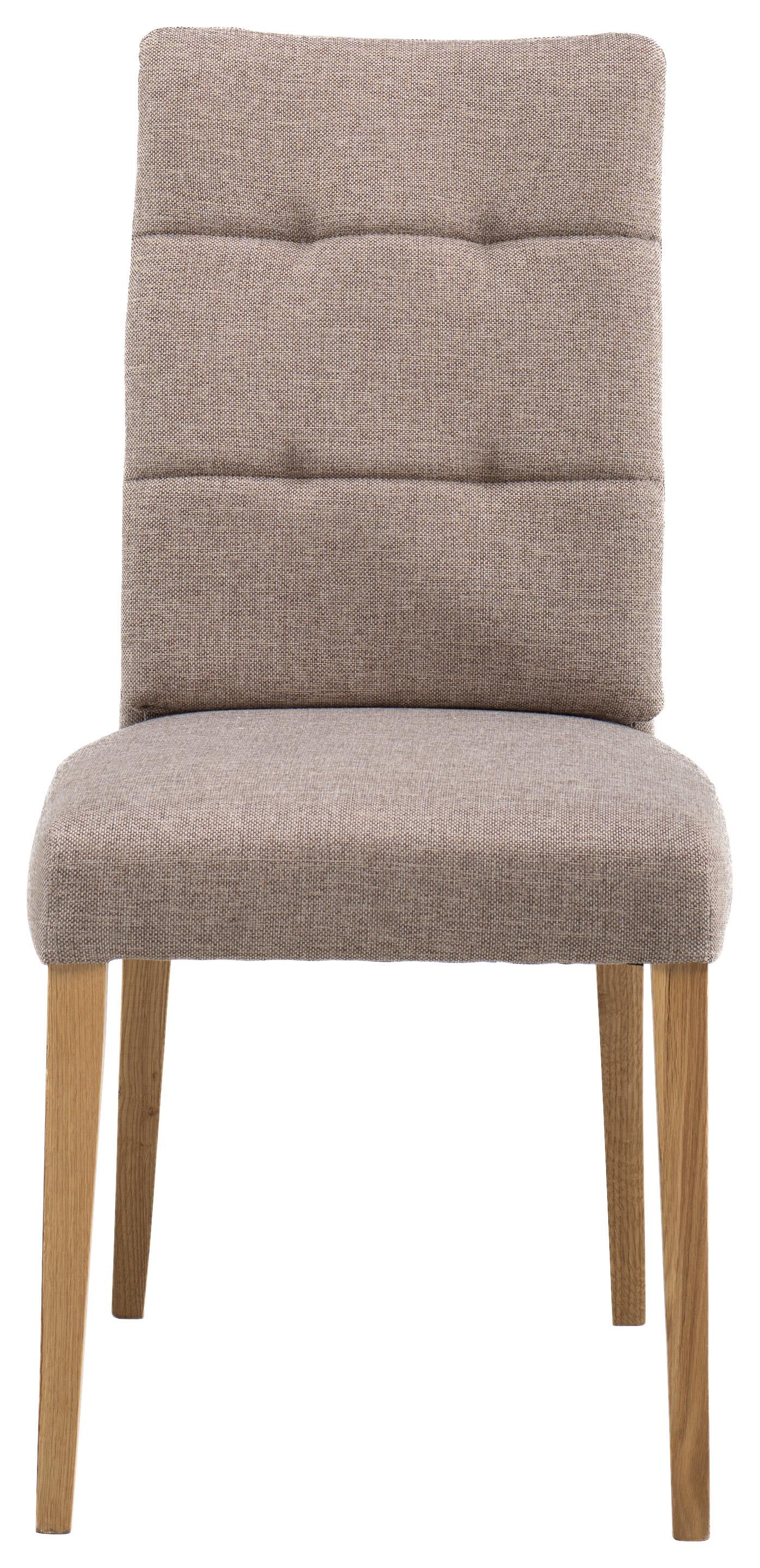 Stuhl Linda Eiche/Anthrazit - Cappuccino, MODERN, Holz/Textil (48/97/66cm) - Mömax