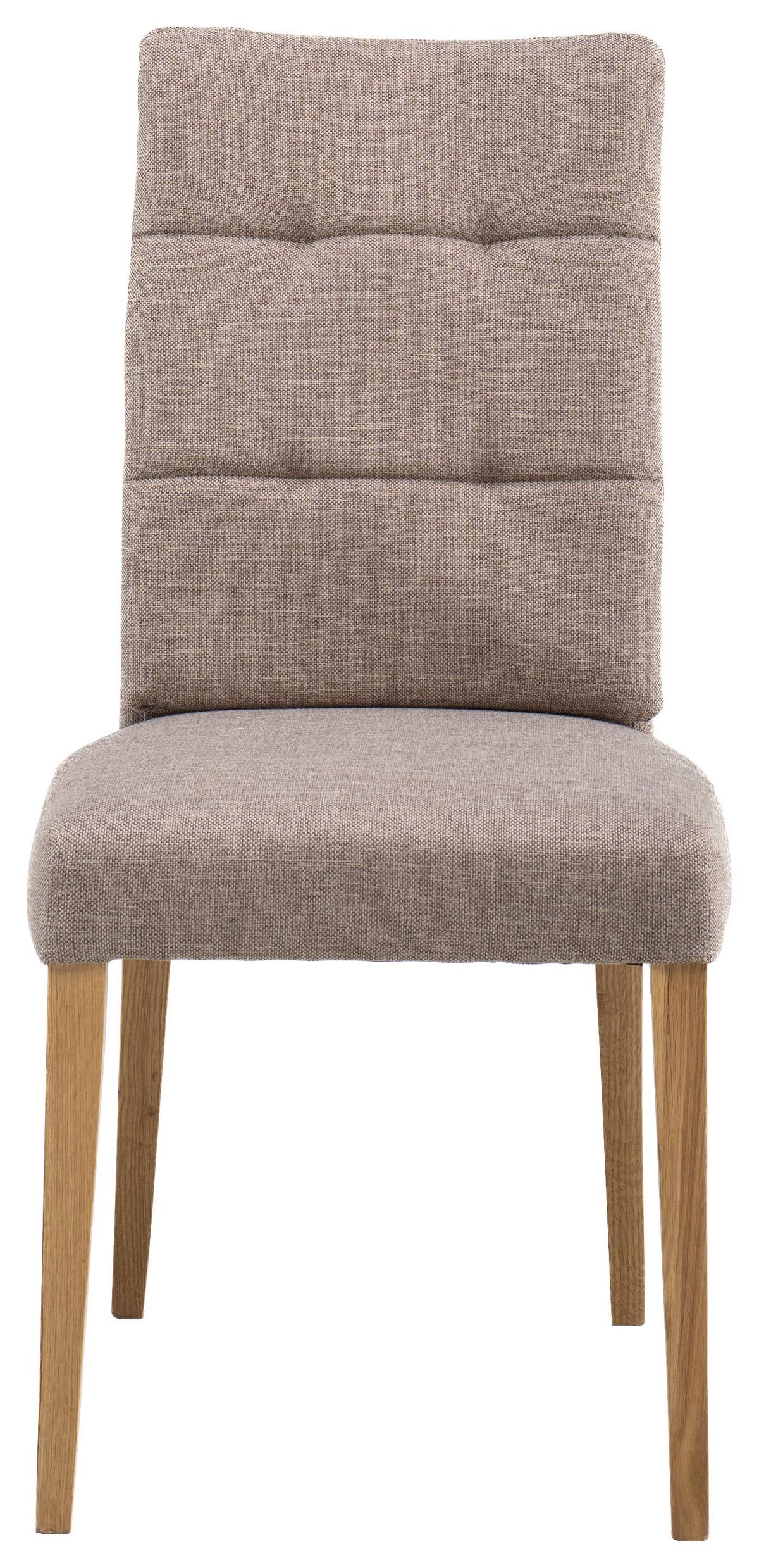 Stuhl Linda Eiche/Anthrazit - Cappuccino, MODERN, Holz/Textil (48/97/66cm) - Mömax