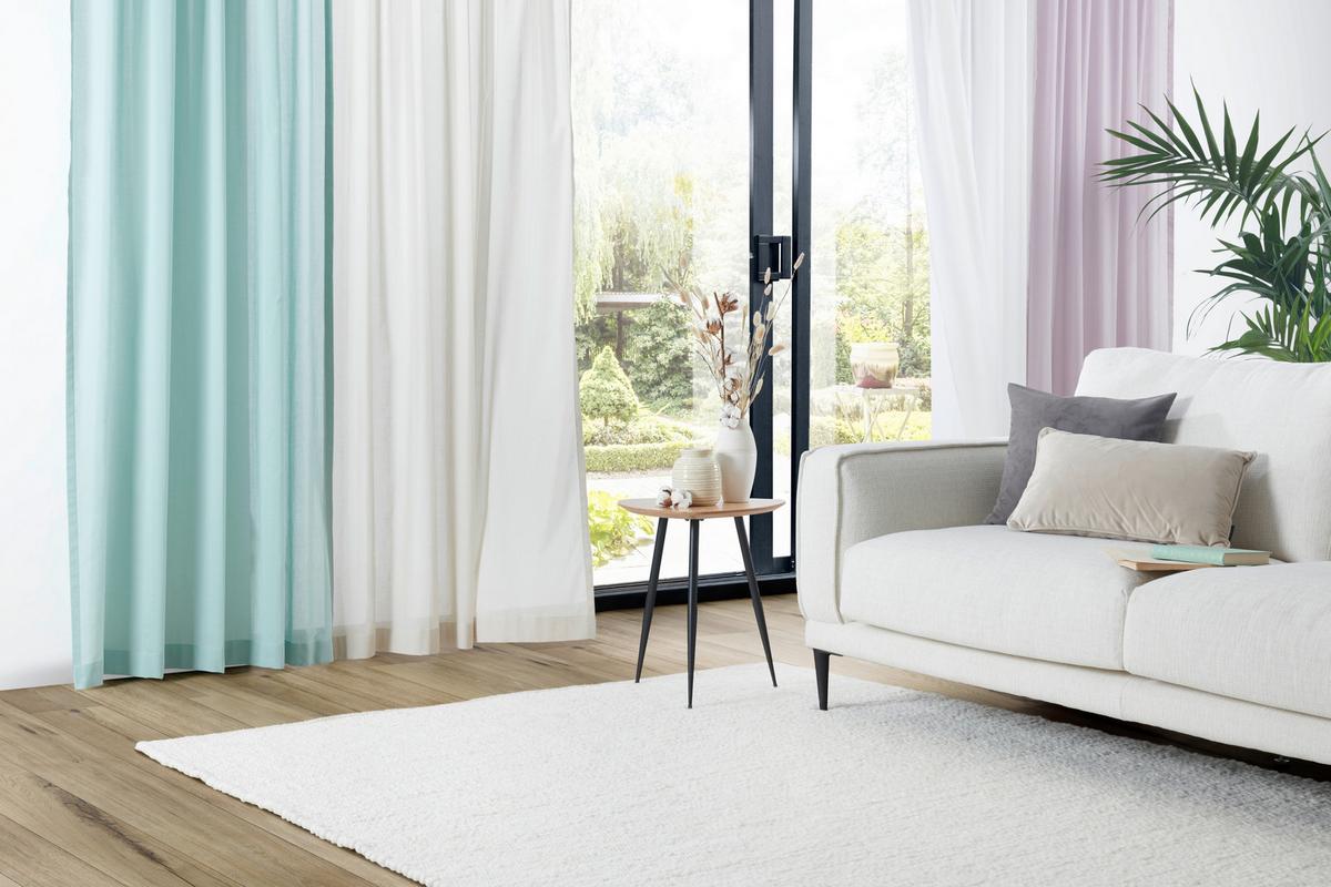 ZASŁONA GOTOWA ELINA - taupe, Basics, tkanina (140/255cm) - Bio:Vio