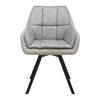 STOL MED ARMSTÖD BILLY - beige/svart, Modern, metall/trä (62/85/62cm) - Bessagi Home