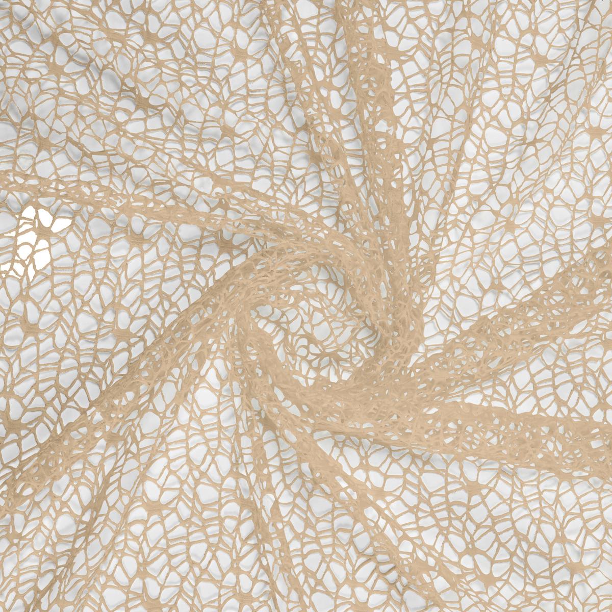 Perdea cu inele tip capsă Astrid - maro deschis, Modern, textil (140/245cm) - Modern Living