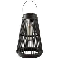 Laterna Gonzalo - črna/prosojno, Konvencionalno, kovina/steklo (24/36,5cm) - Zandiara