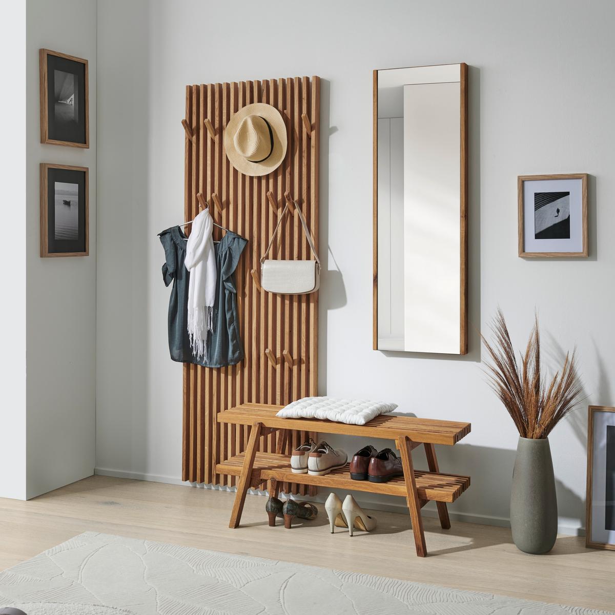 SIEDZISKO DO PRZEDPOKOJU STUDIOLINE - kolor dębowy, Natur, drewno (100/45/40cm) - Linea Natura