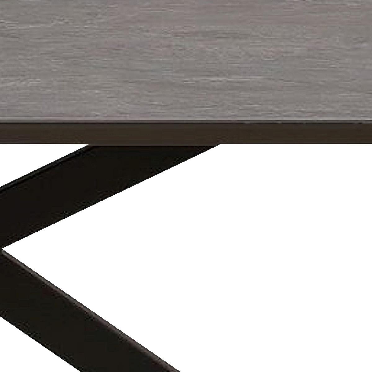 Jedilna Miza Steve, Črna, Keramična Plošča, 180x90 - črna, Moderno, kovina/leseni material (180/76/90cm)