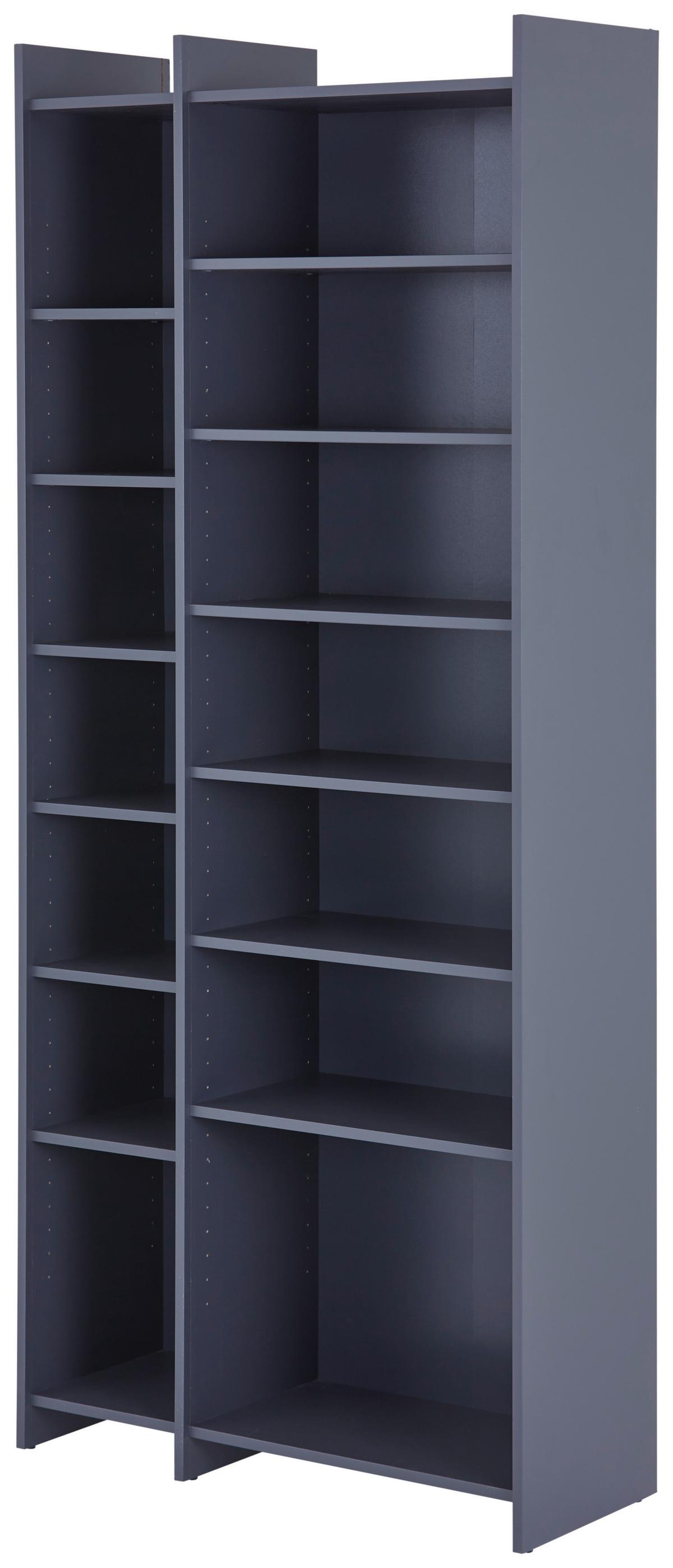 Etajeră LENNY PR 23083-REG/191/80 - antracit, Modern, material pe bază de lemn (80/191/31,8cm) - Modern Living