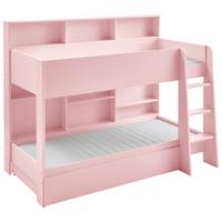 Krevet Na Kat Sely - ružičasta, Konvencionalno, drvni materijal (90/200cm) - Based