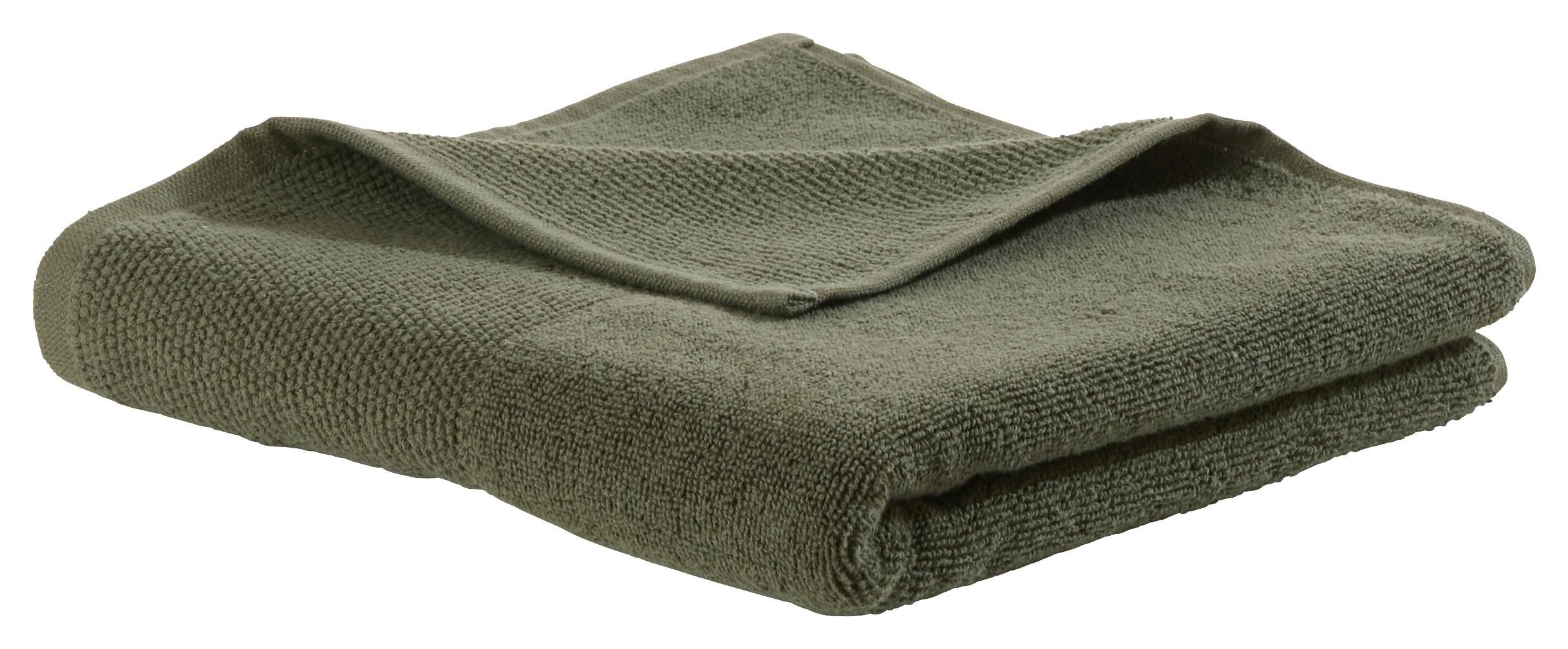 Handtuch Olivia in Grün ca. 50x100cm - Grün, Konventionell, Textil (50/100cm) - Premium Living