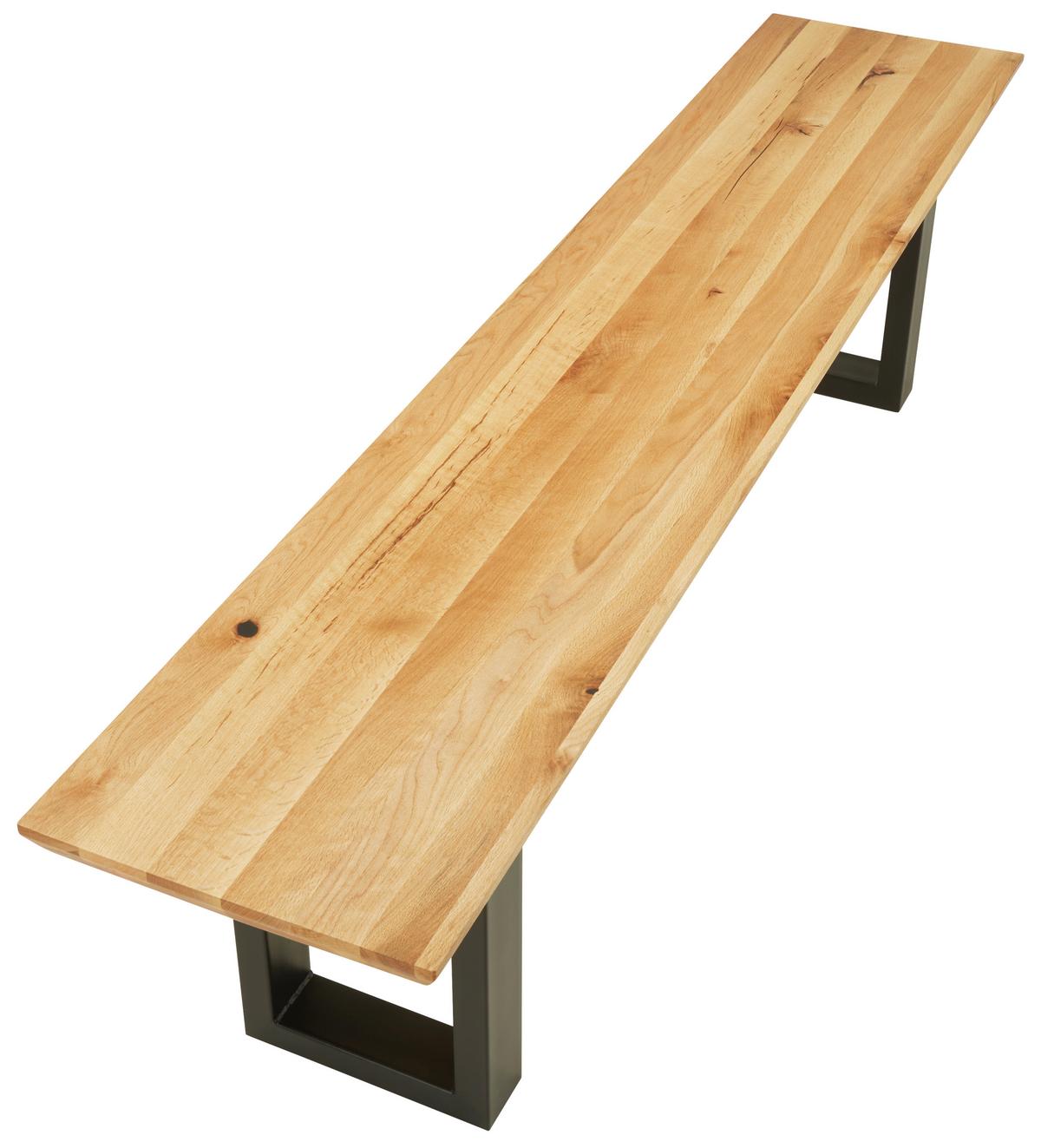 Klop Palais, Hrast, 200x40 Cm - barve hrasta, Moderno, kovina/les (200/50/40cm) - Premium Living