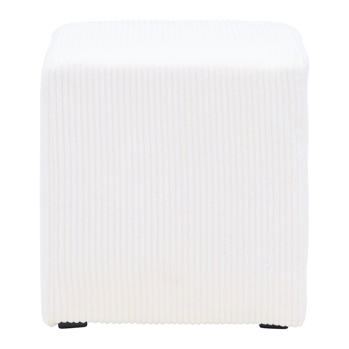 Hocker Bali Cord in Creme - Creme, MODERN, Textil (45/42/45cm) - Based