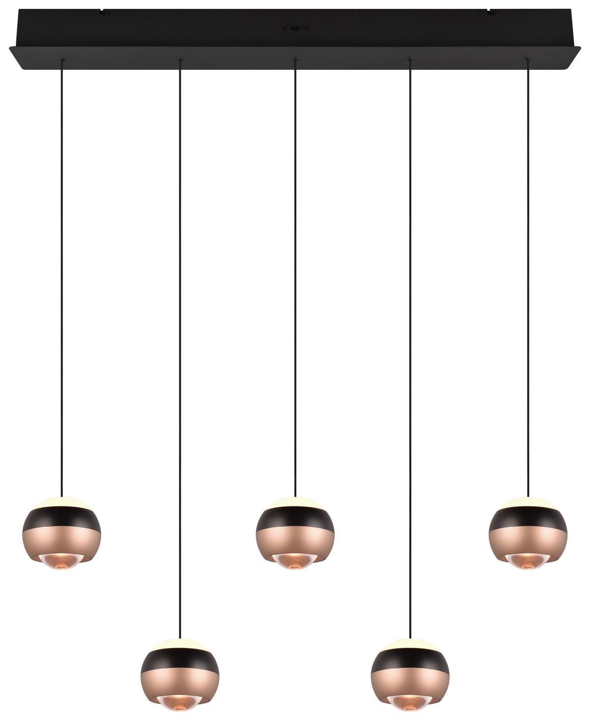 LAMPA WISZĄCA LED 344410532 ORBIT - czarny, Design, metal (100/10,5/200cm)