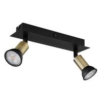 Strahler Drew in Strahler/Gold - Goldfarben/Schwarz, Design, Metall (25/6/9cm) - Globo