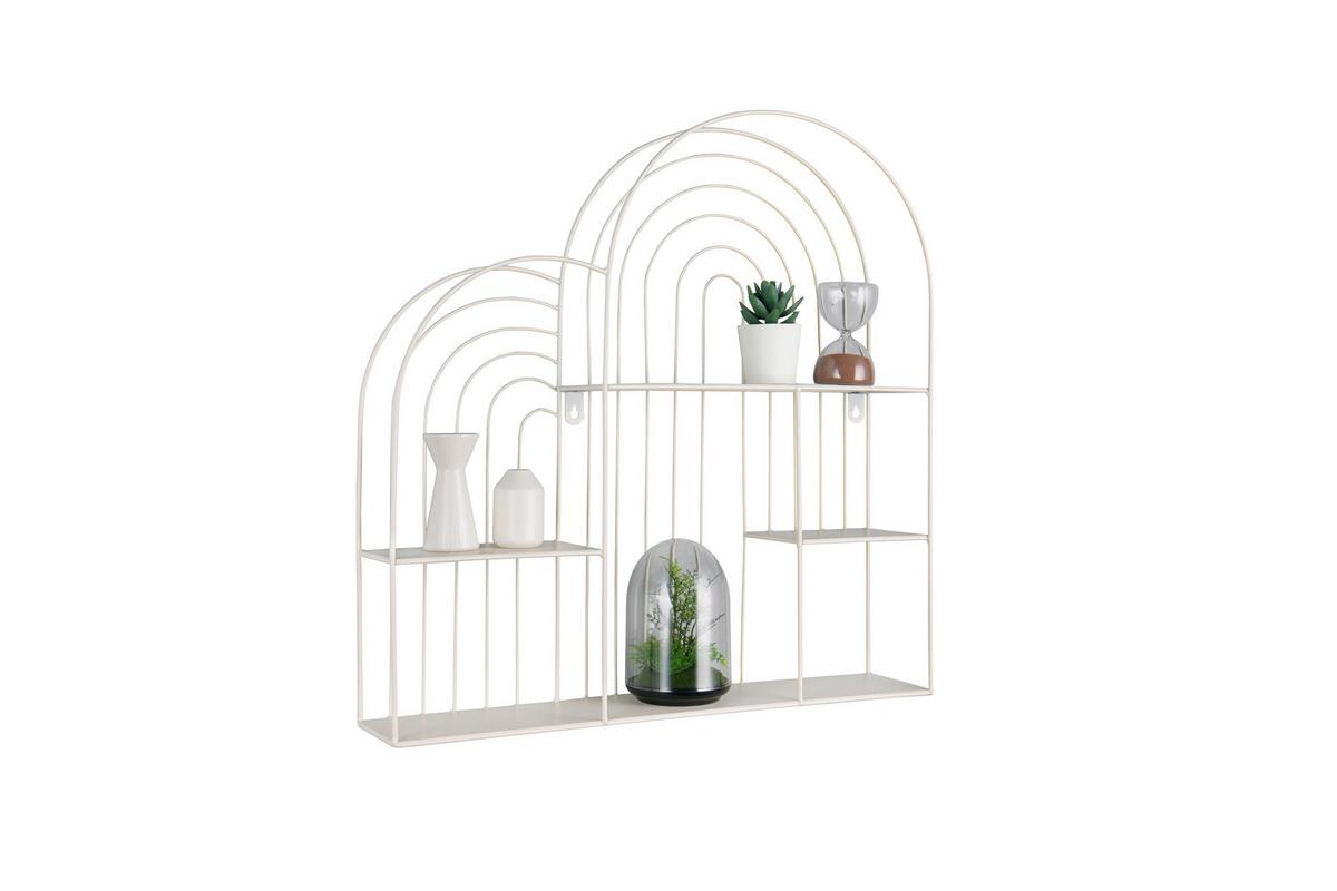 Falipolc Ivy - homokszínű, Modern, fém (54/55/11cm) - Mömax