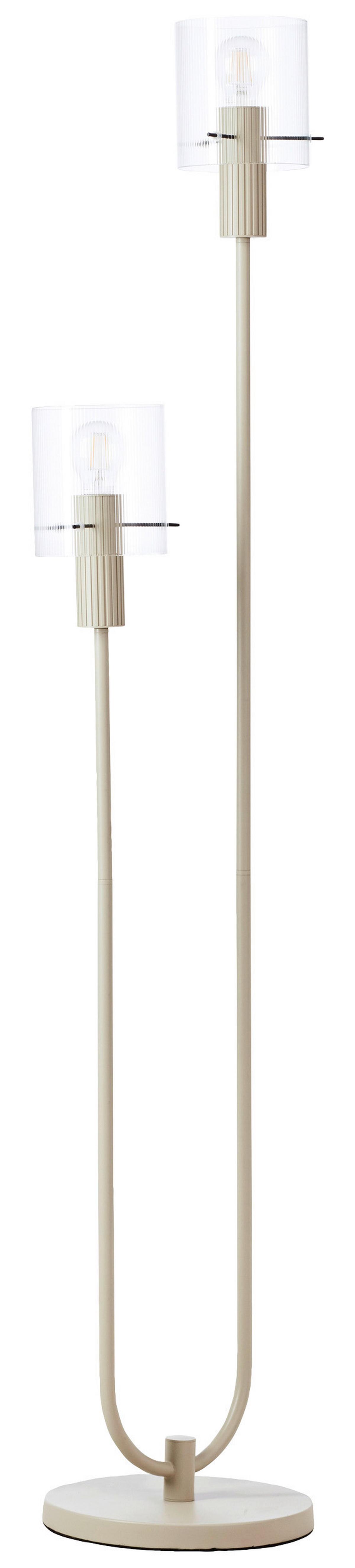 LAMPA STOJĄCA 70136A09 GÖTEBORG - beżowy/przezroczysty, Konventionell, metal/szkło (28/152cm) - Dieter Knoll