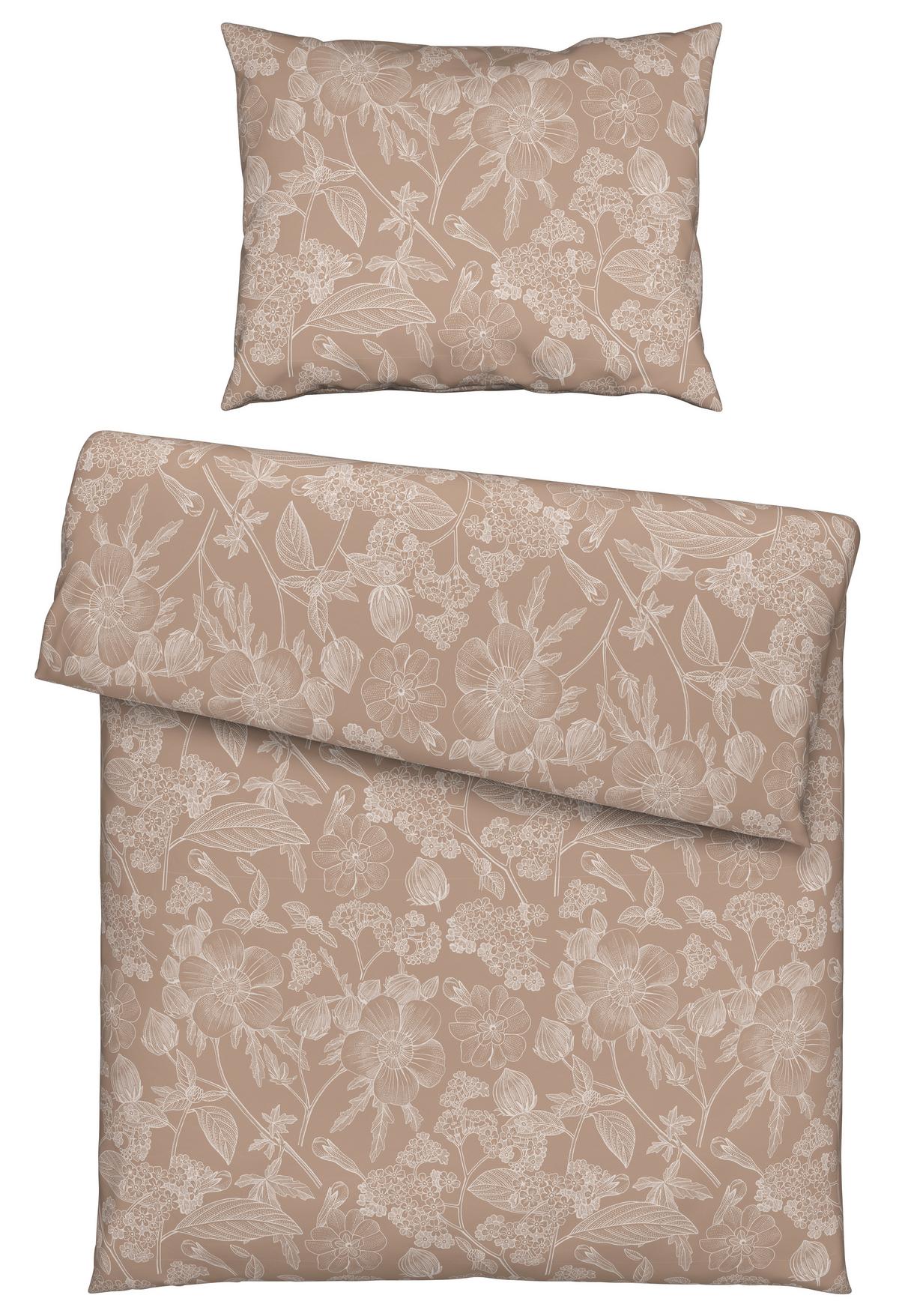 Ágyneműhuzat-garnitúra Linette - bézs, Romantik / Landhaus, textil (140/200cm) - Modern Living