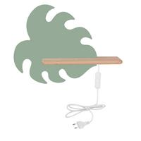 Dječja Zidna Svjetiljka Monstera - zelena, Basics, drvni materijal/drvo (37/12/27cm)