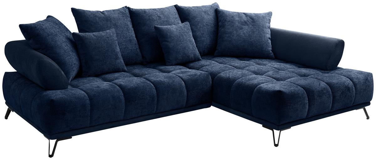 Coltar LARGO N - albastru închis, Modern, textil (262/184cm) - Modern Living