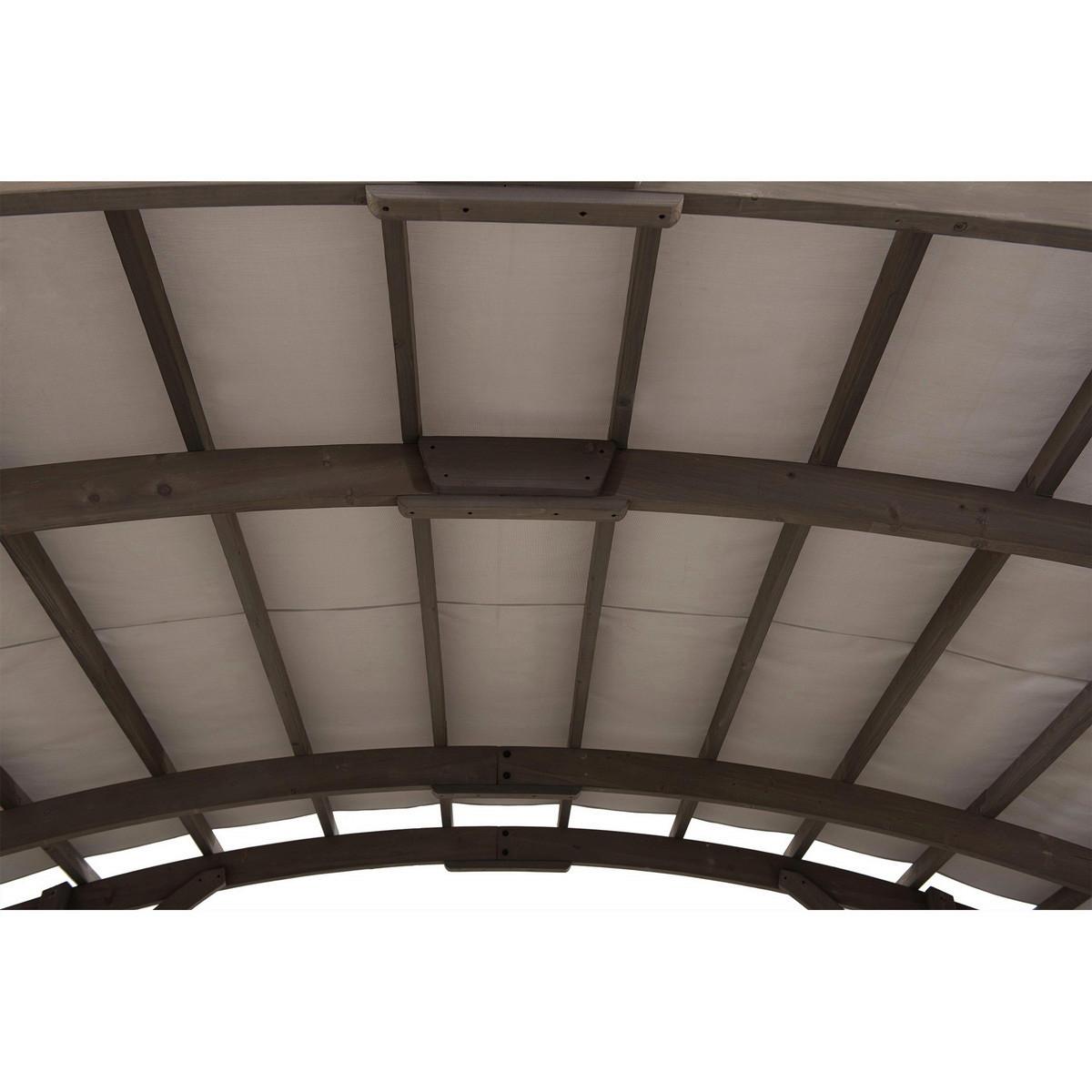 Pavillon Naturfarben/Hellgrau - Hellgrau, Basics, Textil (427/250/305cm)