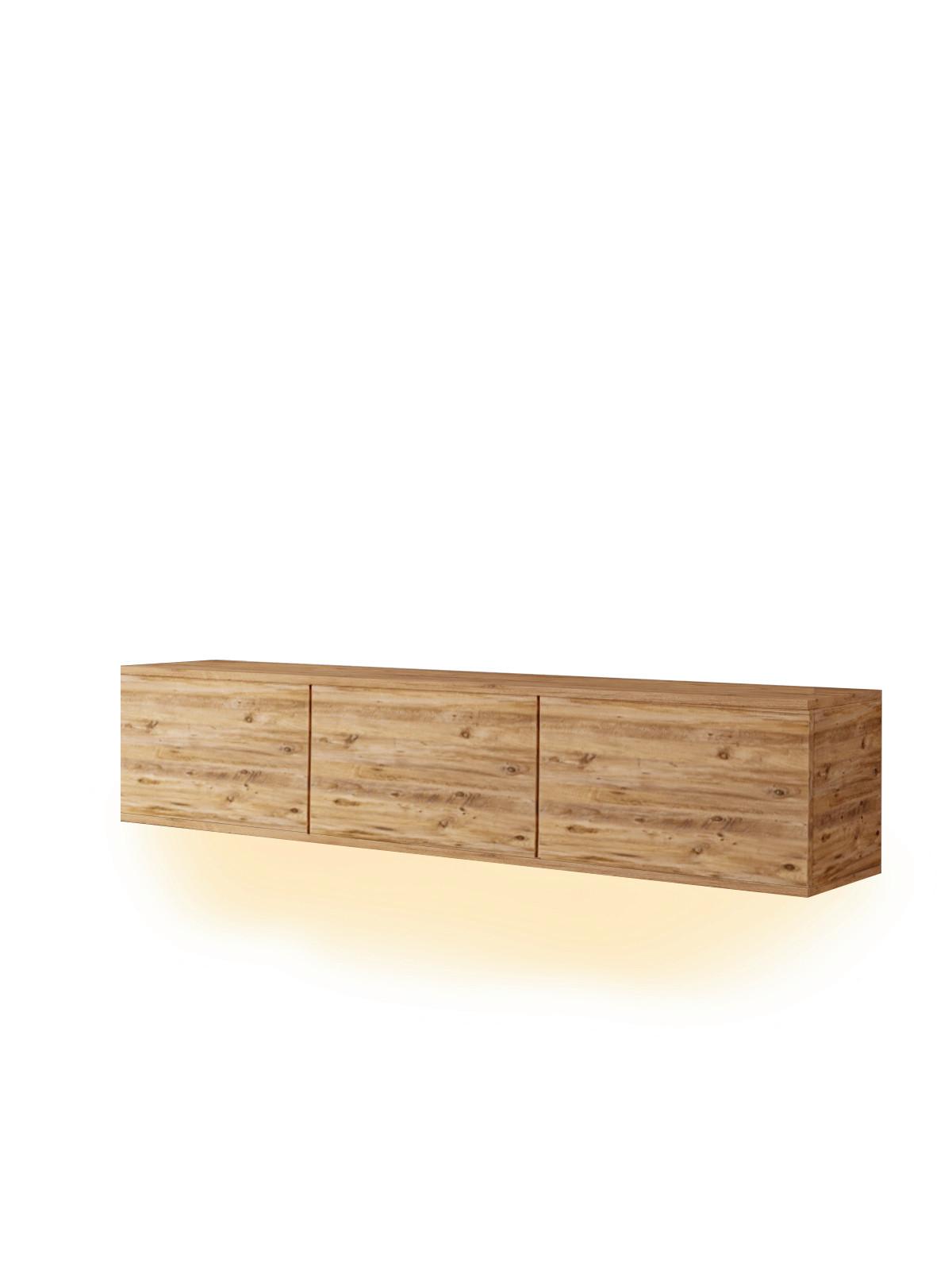 LOWBOARD NEON TV-MÖBEL - Kieferfarben, Design, Holzwerkstoff (160/35/32cm) - Livetastic