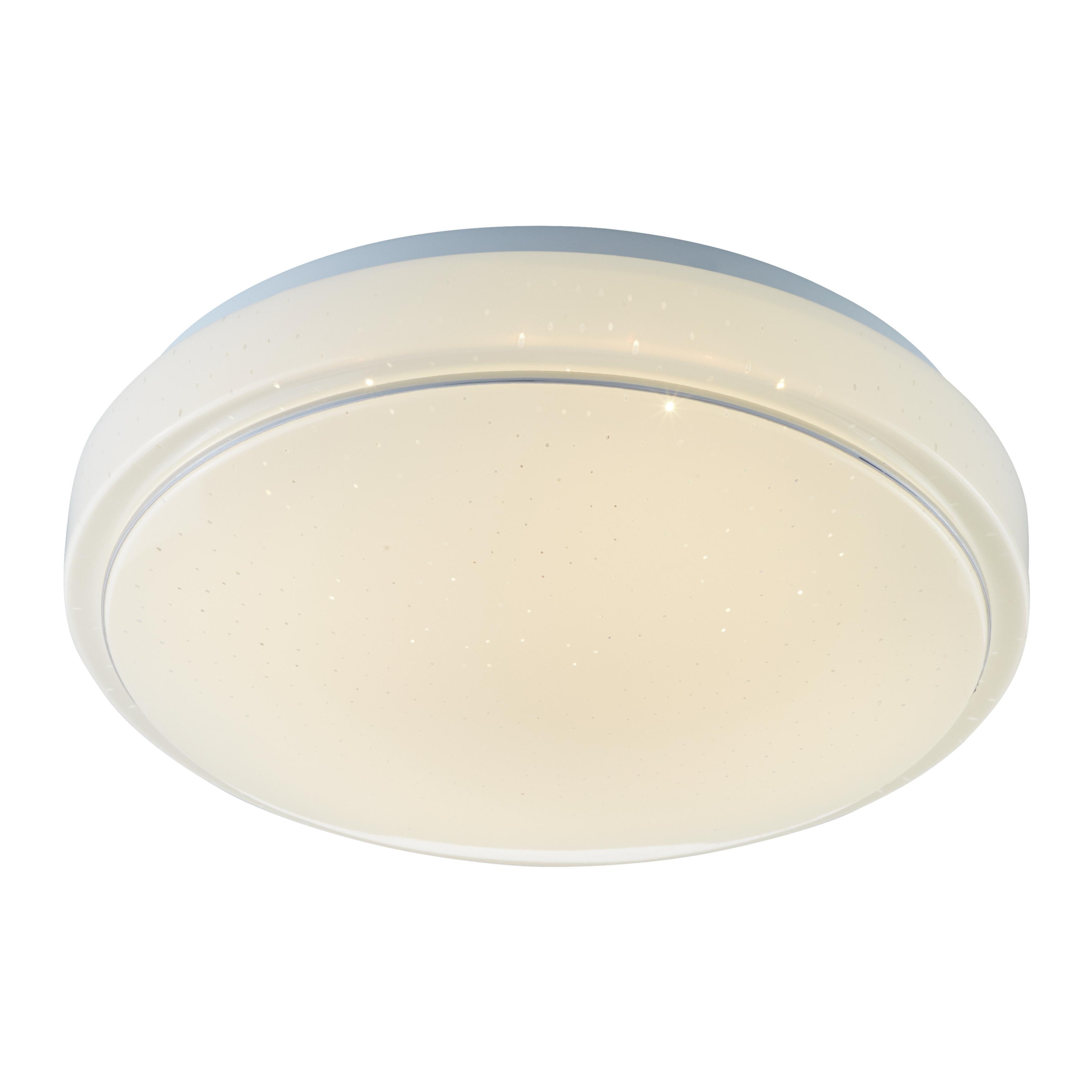 LED-Deckenleuchte max. 12 Watt 'Enora' - Weiß, MODERN, Kunststoff/Metall (28/10cm) - Bessagi Home