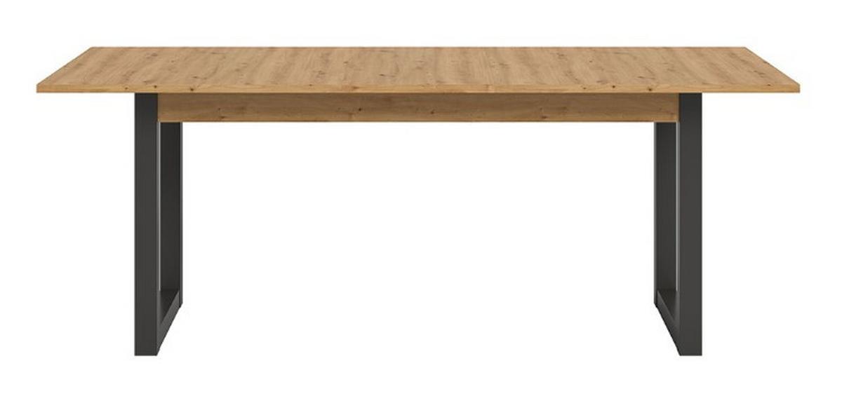 Raztegljiva Miza Seattle 150 Az, Barva Hrasta, Temno Siva - antracit/hrast artisan, Konvencionalno, leseni material (150-190cm) - MID.YOU