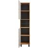 HÖGSKÅP FLORENZ -EXKLUSIV- - ek Artisan/svart, Modern, metall/trämaterial (40/180/190/35cm) - Mömax