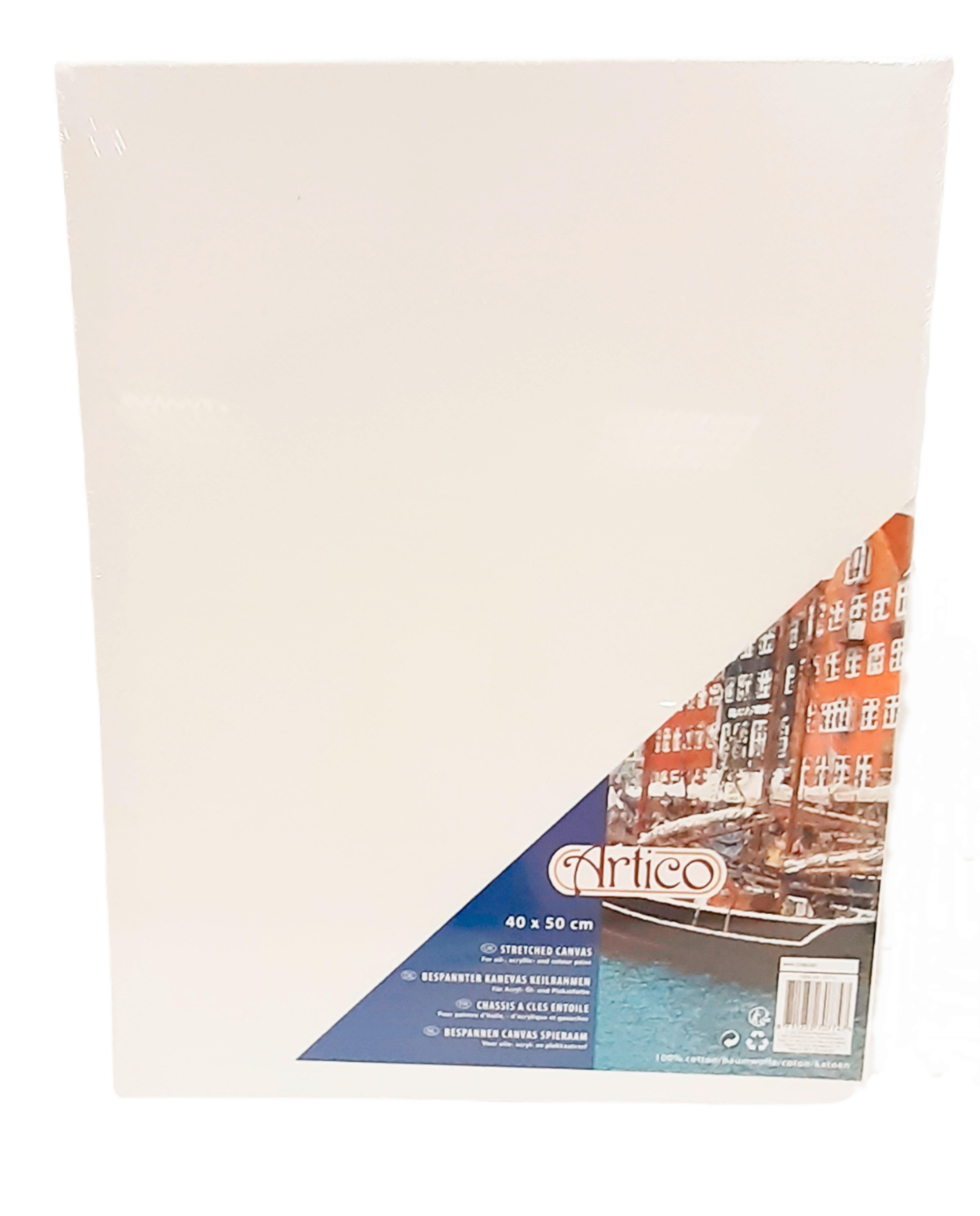 Festővászon Kb. 40/50cm Artico - fehér, textil/fa (40/50cm)