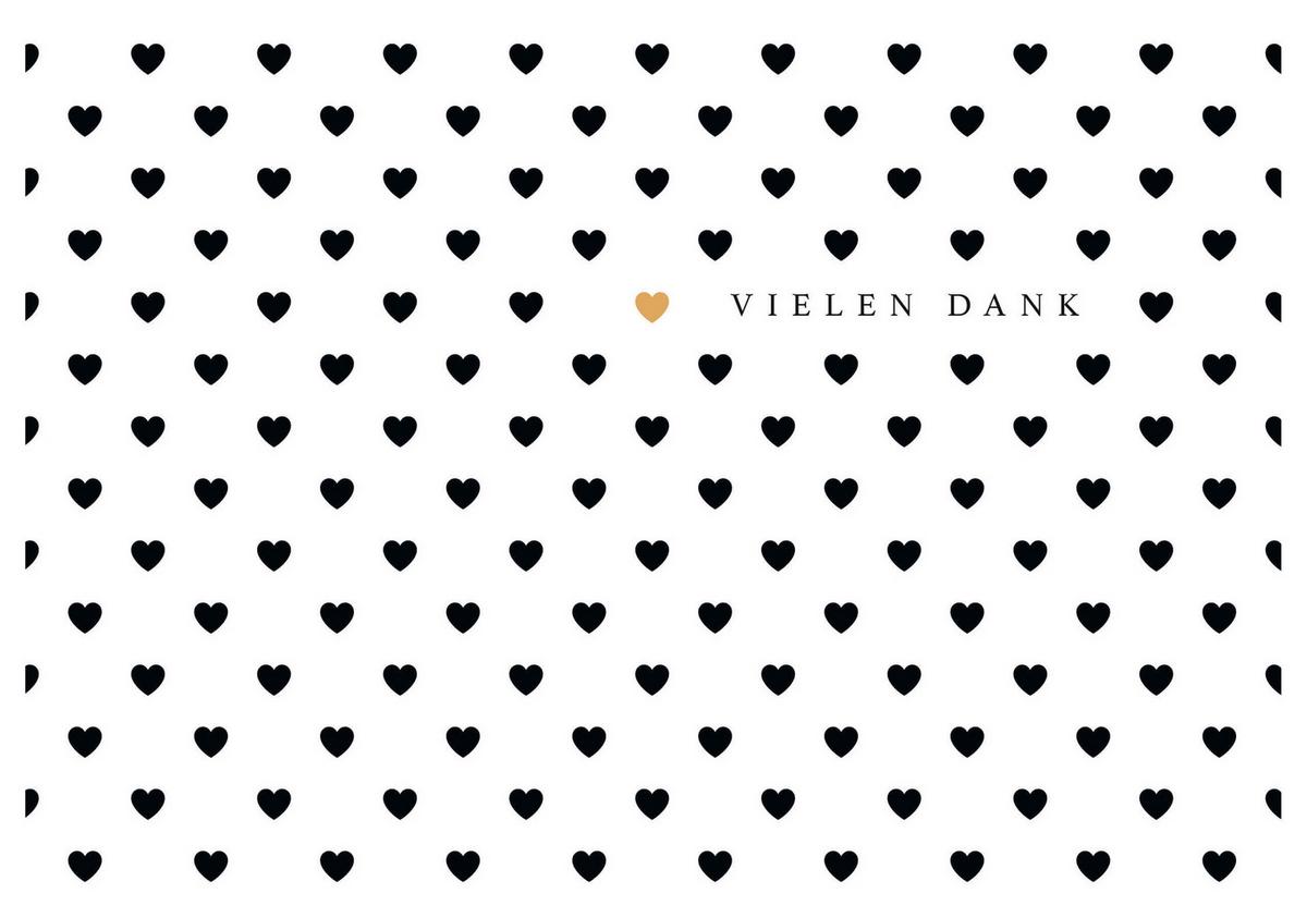 Glückwunschkarte Edelschwarz Bunt ca. 13x18cm - Basics, Papier (13/18cm)