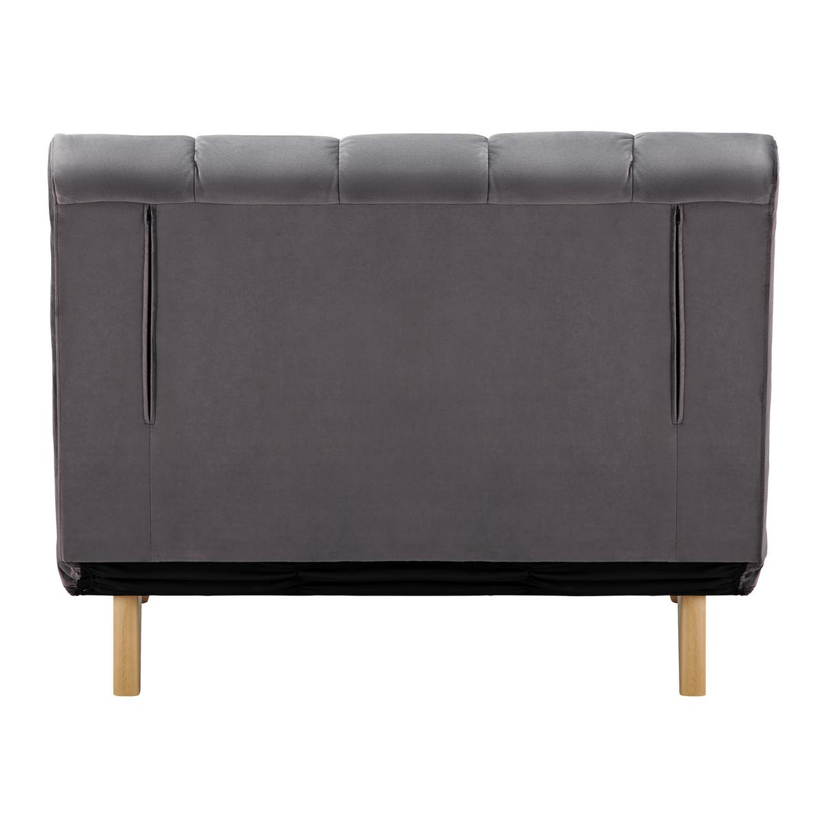 Canapea extensibilă LEVIN - gri, Modern, lemn/textil (103/94/82cm) - Bessagi Home