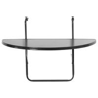 Balkonklapptisch ca. 50x100 cm Anthrazit - Anthrazit, Basics, Holzwerkstoff/Metall (50/100/20cm) - Gardenson