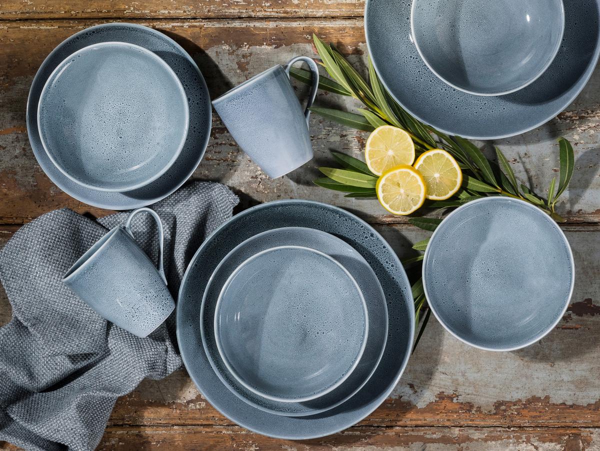 Kombinirani Servis Reactive Blue, 16-Delni - modra, keramika - Creatable