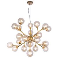 Pendelleuchte Dallas - Goldfarben, Trend, Glas/Metall (65/40cm) - MAYTONI