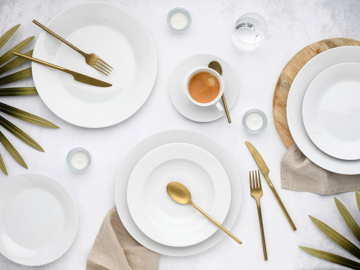 Kombinirani Servis Base, 30-Delni - bela, Basics, keramika - Creatable