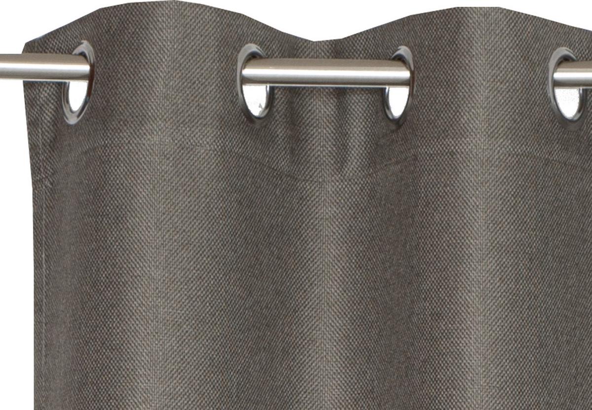 ZASŁONA NA PRZELOTKACH SW-OPACO - brązowy, Basics, tkanina (140/250cm) - Schöner Wohnen