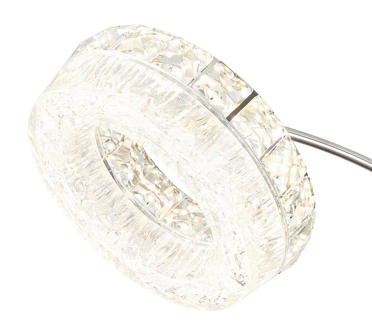 Led Podna Svjetiljka Laurel - prozirno/crna, Design, staklo/metal (82,5/102/190cm) - Globo