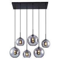 LAMPA WISZĄCA AMELIE *SBN* - kolor bursztynowy, Basics, metal/szkło (97,5/42,5/150cm) - Novel