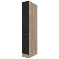 Izvlečna Omara Capri, Črna, Hrast - črna/barve hrasta, Konvencionalno, kovina/leseni material (30/200/57cm) - FlexWell