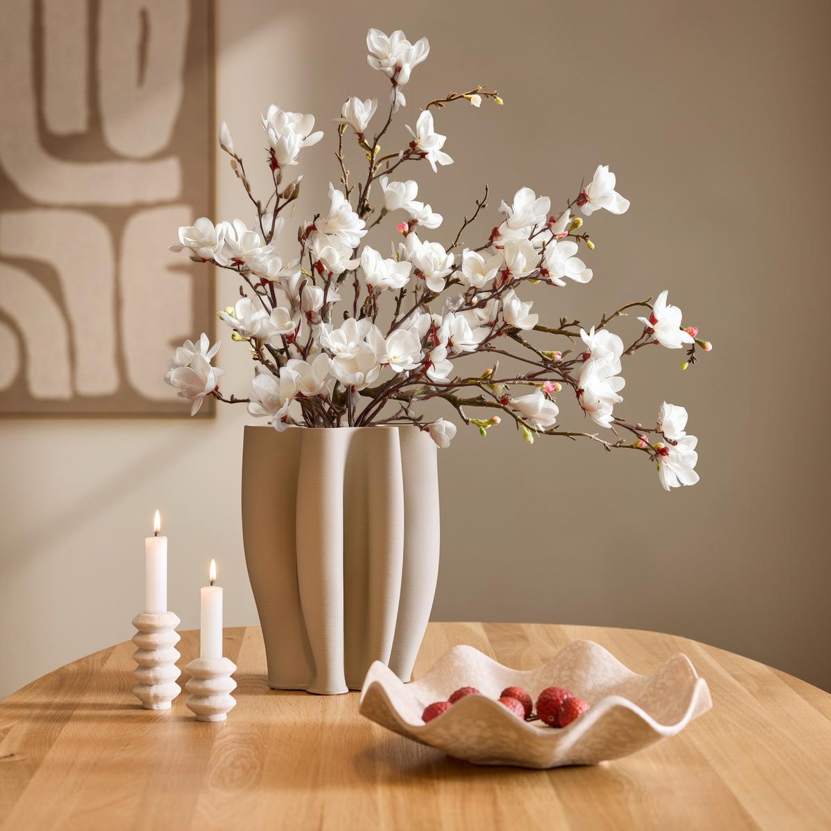 Kerzenhalter Gerry S Weiss - Weiss, Basics, Kunststoff (5/6,5cm) - Mömax