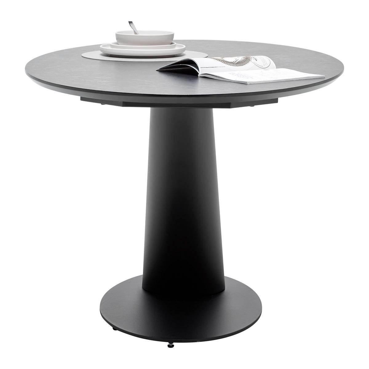 Esstisch Steven Schwarz - Schwarz, Design, Holzwerkstoff/Metall (160/76/95cm) - Mömax