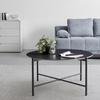 SOFFBORD MONZA - svart, Modern, metall/keramik (80/80/43cm) - Mömax